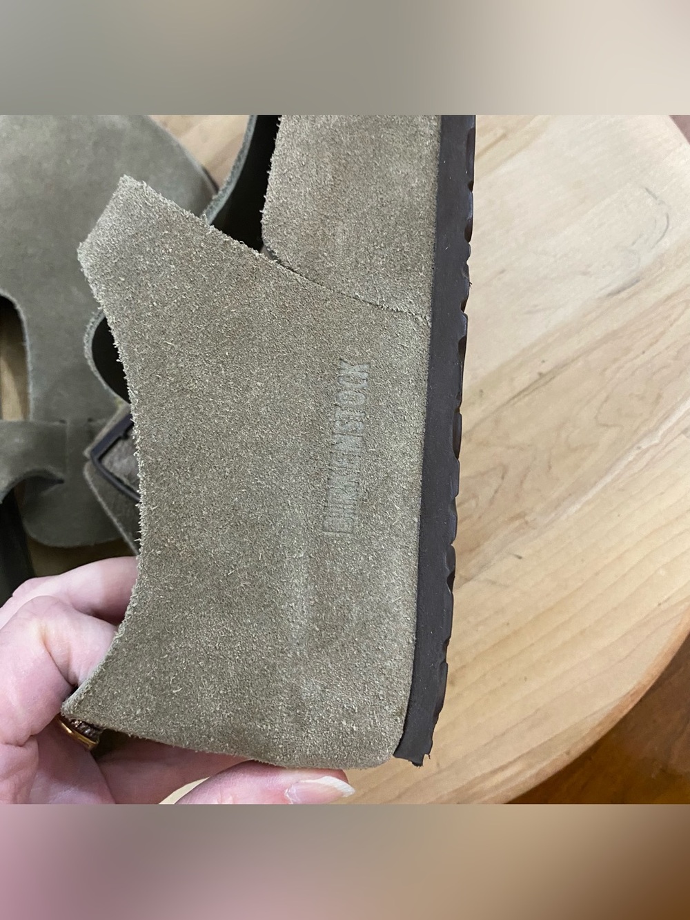 Birkenstock London Taupe Suede Clogs Shoes Loafers Mules Women’s Sz Sz 9-9.5 - Picture 12 of 14
